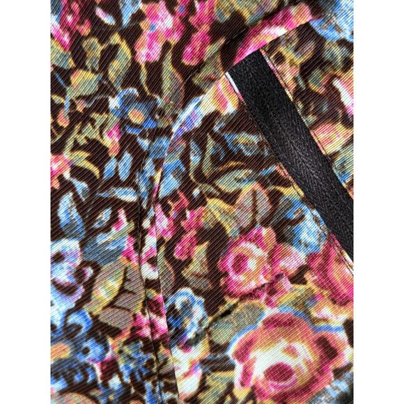 -TALL-Vintage Maxi Dress Brown Floral Fall Winter Hippie Boho Artsy Folksy Gypsy - Picture 10 of 12